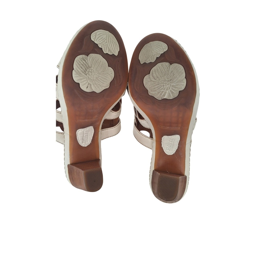 Born White open toe leather hell sandals size 9/40.5 - Picture 10 of 10